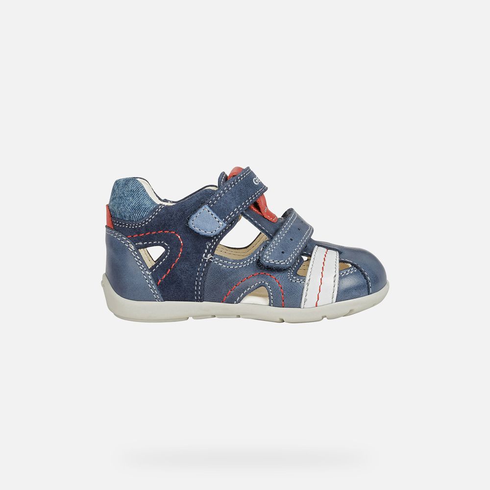 Sandalias Geox Bebe Azul Marinho - Kaytan Boy - JDSLV5482